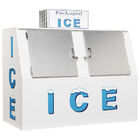 Двойные двери скоса морозят merchandiser для льда положенного в мешки бензоколонкой stroaged