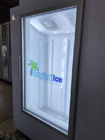 Холодильные установки двери CE стеклянные положили тары для хранения в мешки льда изоляции энергии глубокого замораживателя куба льда большие