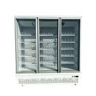 Холодильник дисплея замороженных продуктов морозильника дверей цифрового контроля стеклянный с вентиляторной системой охлаждения