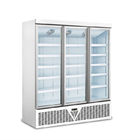 Холодильник дисплея замороженных продуктов морозильника дверей цифрового контроля стеклянный с вентиляторной системой охлаждения