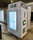 Стеклянный воздух двери охладил положенный в мешки охладитель льда бункера льда коммерчески
