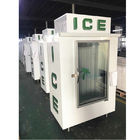 Стеклянным лед хранения льда двери крытым положенный в мешки замораживателем - холодильные установки
