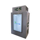 Коммерчески стеклянный охладитель куба льда замораживателя хранения льда двери для продажи