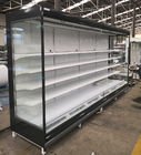 Мульти-палубы холодильника открытой выкладки супермаркета охладитель дисплея напитка занавеса воздуха коммерчески чистосердечный открытый