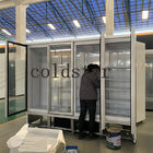 Замораживатель холодильника оптового замораживателя дисплея двери супермаркета стеклянного коммерчески
