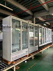 Замораживатели холодильников дисплея коммерчески двери замораживателя двойной двери стеклянной чистосердечные