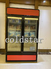 Витрина замораживателя двери витринного шкафа R290 2 мороженого супермаркета -22C чистосердечные стеклянная