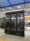 замораживатель стеклянного супермаркета холодильника витрины вентиляторной системы охлаждения двери 1500L коммерчески чистосердечного вертикальный