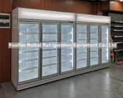 Холодильник витрины супермаркета двери вертикального коммерчески замораживателя вентиляторной системы охлаждения стеклянный
