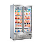 220V 1 2 3 4 холодильник 1000L дисплея двери R290 чистосердечный для супермаркета