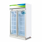Замораживатель холодильника дисплея двери чистосердечного замораживателя двойной двери супермаркета стеклянный
