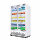 Автоматическ-размороженный стойкой дисплей замораживателя холодильника двери коммерчески супермаркета стеклянный для напитка/пива/молока