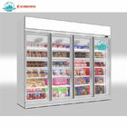Витрины дисплея двери супермаркета холодильник замораживателя стеклянной чистосердечный с системой вентиляторной системы охлаждения