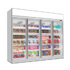 Замораживатель холодильника оптового замораживателя дисплея двери супермаркета стеклянного коммерчески