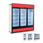 Витрина замораживателя холодильника стеклянной двери охладителя 3 вентиляторной системы охлаждения чистосердечная