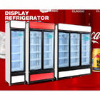 Коммерчески витрина замораживателя двери супермаркета стеклянной Refrigerated едой