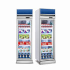 Коммерчески замораживатель охладителя 400L дисплея напитка охладителя двери оборудования рефрижерации стеклянный вертикальный