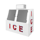 Контейнеры коробки замораживателя хранения Merchandiser куба льда рекламы 2 положенные в мешки дверями
