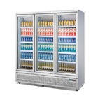 1600L охладитель стеклянной двери витринного шкафа холодильника безалкогольного напитка 5 слоев чистосердечный