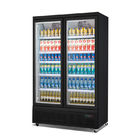 Стеклянной витринный шкаф напитка холодильника напитка энергии двери 2 Refrigerated стойкой