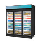 стеклянные двери 1600L размораживая Refrigerated супермаркетом охладитель напитка витрины