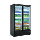 Холодильник дисплея холодильных установок напитка энергии витрины холодильника двойной двери вертикальный
