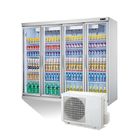 Нескольк стеклянные холодильник &amp; замораживатель дисплея двери с удаленной системой