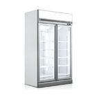 Холодильник дисплея двойной двери оборудования рефрижерации супермаркета вертикальный