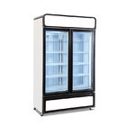 Замораживатель дисплея мороженого двойной двери чистосердечный с автоматическим размораживает стеклянная дверь