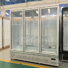 Вентиляторная система охлаждения 3 двери показывает замораживатель для мороженого и замороженных продуктов