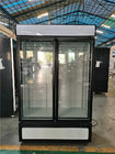 Витрина замораживателя стеклянной двери супермаркета вертикальная с системой вентиляторной системы охлаждения