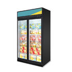 Витринный шкаф замораживателя двери Merchandiser холодильника супермаркета чистосердечный стеклянный