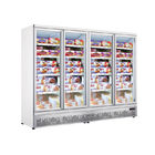 Холодильника супермаркета двери рекламы 4 низкой температуры замораживатель стеклянного большого чистосердечный