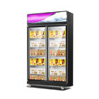 Коммерчески Refrigerated стеклянный замораживатель положения двери для показа замороженных продуктов или мороженого
