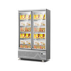 Frost - свободный стеклянный замораживатель дисплея мороженого &amp; замороженных продуктов двери вертикальный для гостиниц &amp; супермаркетов