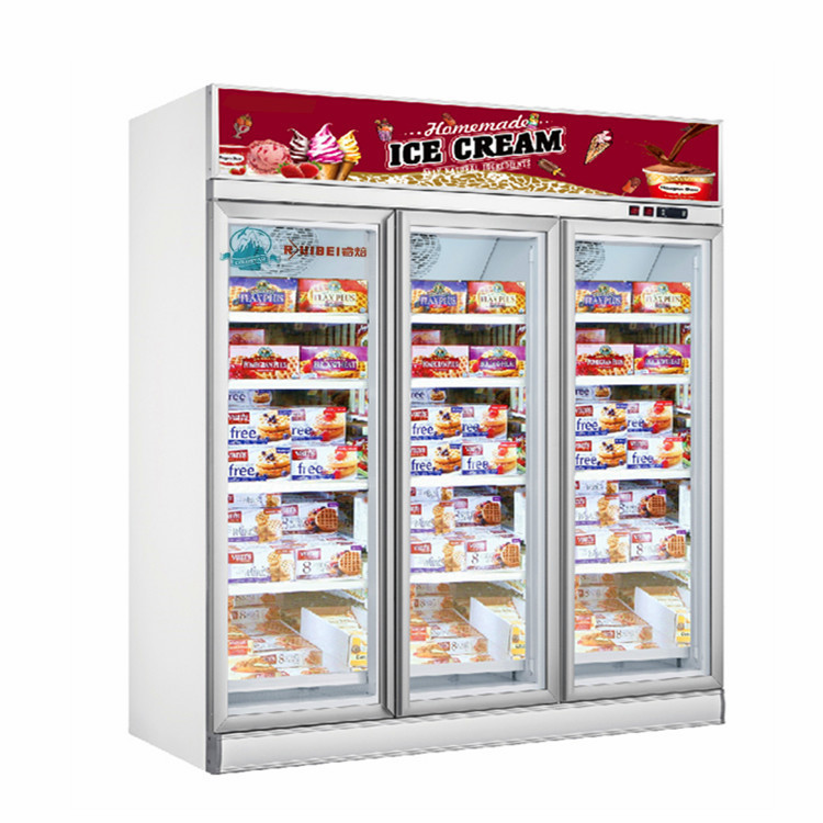 Showacase замораживателя двери холодильника -22C дисплея дверей супермаркета 3 чистосердечное стеклянное