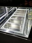 Изогнутый стеклянный замораживатель 16 витрины мороженого готовит 1510*1100*1280мм подгонянный цвет