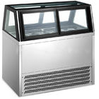 Квадратный стеклянный тип 1730*1068*1250мм вентиляторной системы охлаждения лотков замораживателя 20 витрины мороженого
