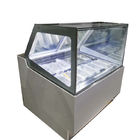 Витрина замораживателя Gelato холодильника дисплея мороженого раздвижной двери коммерчески