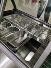 Холодильник дисплея Gelato коммерчески итальянца замораживателя дисплея мороженого воздушного охлаждения 18 подносов стеклянный
