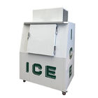 Коммерчески на открытом воздухе положенный в мешки замораживатель хранения льда, замораживатель куба льда вентиляторной системы охлаждения