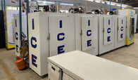 На открытом воздухе коммерчески положенный в мешки бункер холодной комнаты merchandiser замораживателя льда