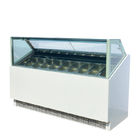 Витринный шкаф коммерчески мороженого 9 подносов замороженный с вентиляторной системой охлаждения