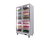 Холодильник двери коммерчески напитка стеклянный, 1 охладитель дисплея двери вертикальный