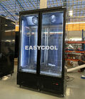 Витрина замораживателя мороженого коммерчески двери замораживателя двойной двери стеклянной чистосердечная с CE