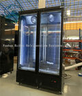 Замороженные продукты и мороженое дисплея морозильника вентиляторной системы охлаждения двери коммерчески замораживателя цифрового контроля стеклянные