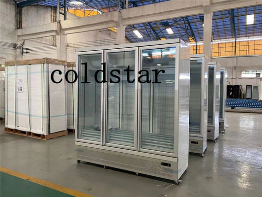 Коммерчески Refrigerated холодильник стеклянной двери витрины чистосердечный для дисплея напитка энергии