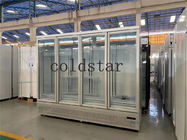 Замораживатель 2000L двери степени компрессора -22 Embraco чистосердечный стеклянный для мороженого