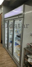 Холодильника мороженого супермаркета замораживатель дисплея мяса двери вертикального стеклянный