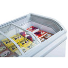 Замораживатель дисплея замороженных продуктов холодильника дисплея рыб замораживателя коммерчески комода супермаркета глубокого стеклянный верхний
